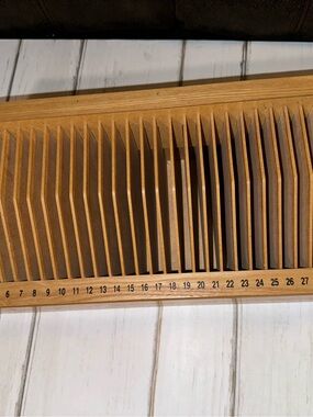 🎀 Vintage Wood Monthly Mailer Slot Sorter